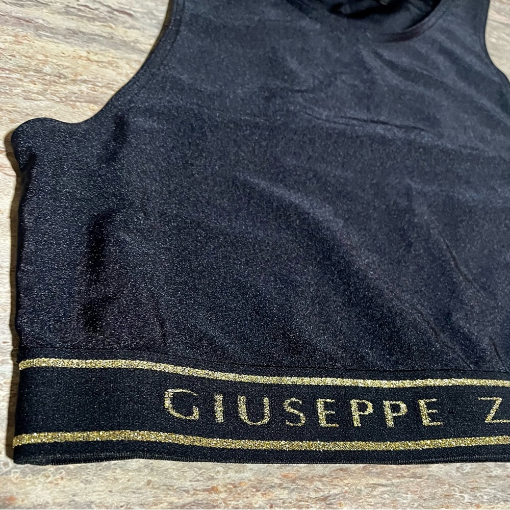 Giuseppe Zanotti Halyna Black Sports Bra Made in Italy - Picture 15 of 16